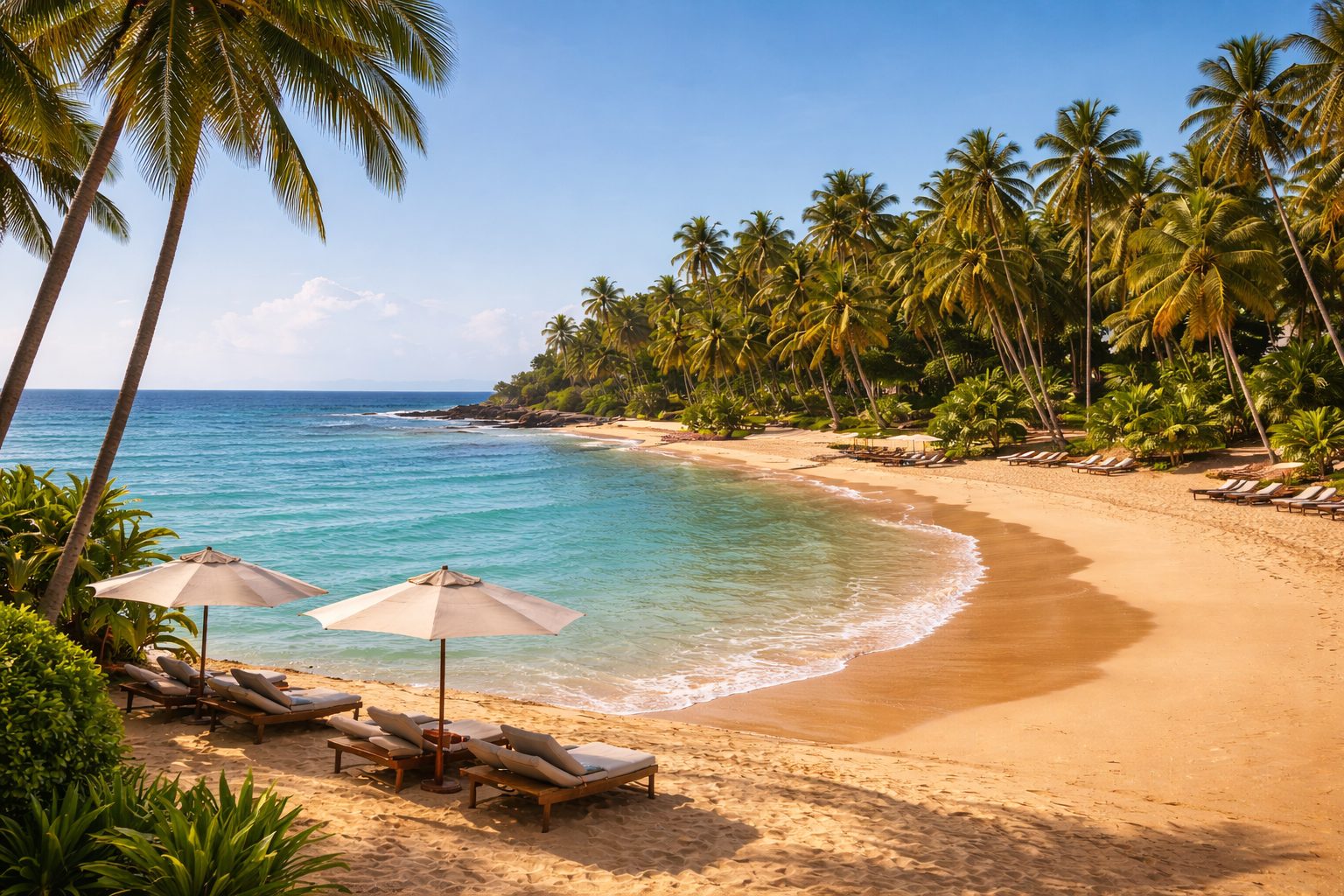 Sea view from the resort